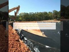 Indeks Oksigen ≥30 Persen HDPE Geomembran Hitam Putih Biru Hijau Abu-abu Merah Kuning Bahan Liner Tahan Lama Fleksibel Tahan Air