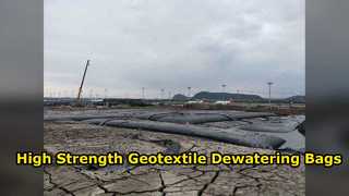 High Strength Geotextile Dewatering Bags for Erosion Control