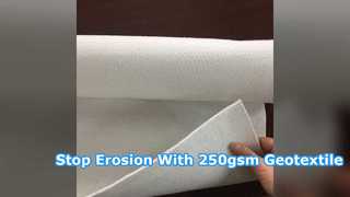Geotekstil Tahan UV 250gsm untuk Pengendalian Erosi