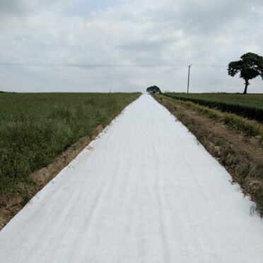 Polypropylene Staple Fiber Non Woven Geotextile Fabric untuk Pemisahan Subgrade Temporary Road