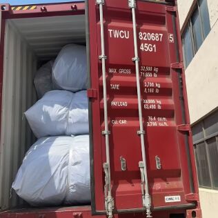 Tabung Dewatering Geotextile Woven tahan suhu tinggi Untuk Dewatering Limbah Minyak Sawit