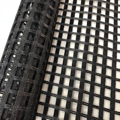 Geogrid Mesh Fiberglass Stabilisasi Tanah Hitam untuk Perkerasan Semen