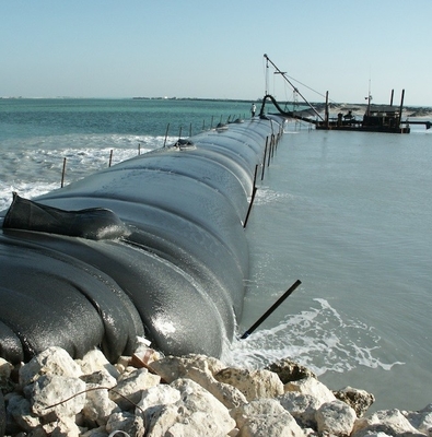 Open Size 0.2-0.8mm FILTER Geotekstil Dewatering Bags Tubes Filtrasi Dalam Lingkungan Industri
