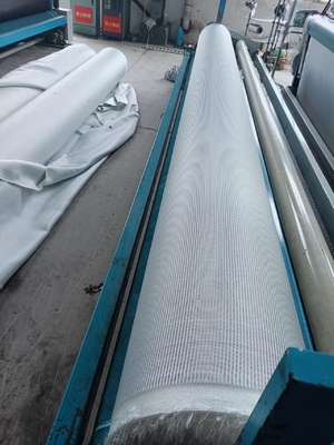 Kekuatan tarik tinggi 1200KN tenunan geotekstil Penguatan jalan