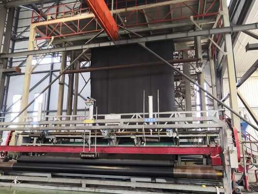 Kekuatan tarik ≥15MPa HDPE Geomembrane Liner Lebar 1 sampai 12 meter Indeks oksigen ≥30 persen Membran tahan air tahan lama