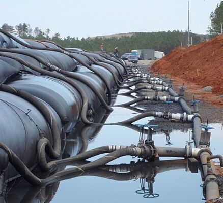 Resistensi Tekanan 50kN PP Geotextile Dewatering Tubes Untuk Filtrasi Limbah Minyak Sawit