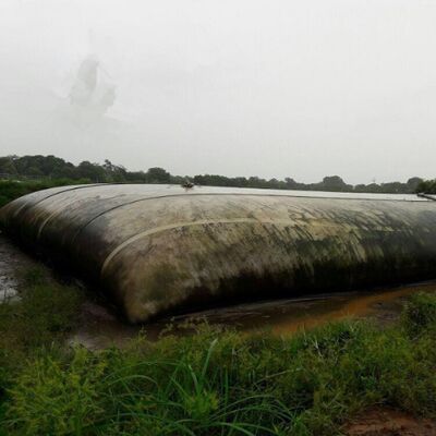 Resistensi Tekanan 50kN PP Geotextile Dewatering Tubes Untuk Filtrasi Limbah Minyak Sawit