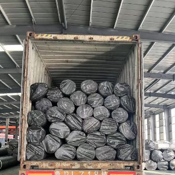 0.75mm 1.25mm Geomembrane HDPE Halus untuk Kolam Udang Akuakultur