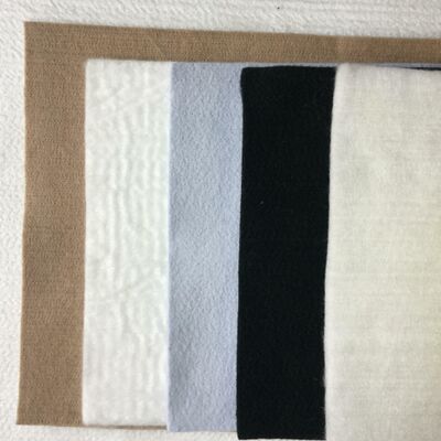 200g 250g Jarum Punched Polyester Non Woven Geotextile untuk Menjaga Drainase Dinding