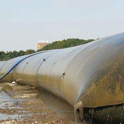 Tabung Dewatering Geotextile Woven tahan suhu tinggi Untuk Dewatering Limbah Minyak Sawit