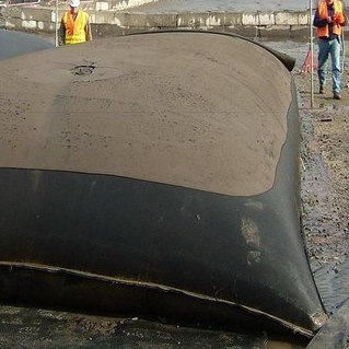 Tabung Dewatering Geotextile Woven tahan suhu tinggi Untuk Dewatering Limbah Minyak Sawit