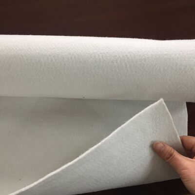 Matras Pelindung Geotekstil Non Woven Serat Pendek Tahan Tusukan Untuk Pertahanan Lereng Tanggul Sungai