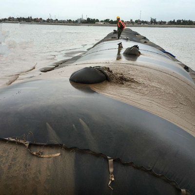 Tabung Dewatering Geotekstil Berisi Pasir Untuk Pertahanan Erosi Pantai Pesisir Dan Perlindungan Garis Pantai