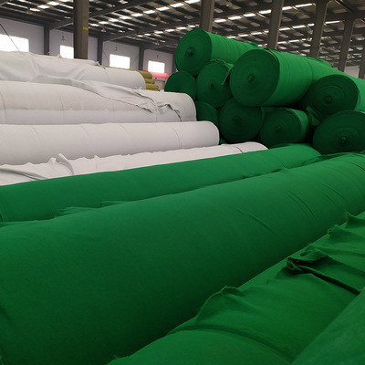 Courtyard White Non Woven Geo Fabric Serat Pendek Anti Asam