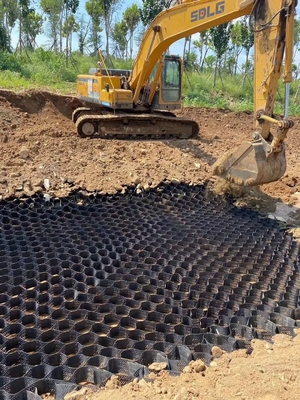 Stabilisasi Plastik HDPE Geocell Driveway Geocell Anti Deforming