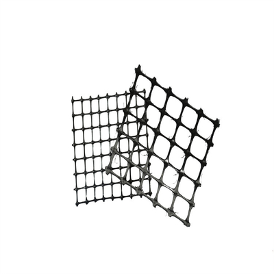 Stabilitas Tinggi Plastik Geogrid Mesh Penguatan Geogrid Ringan Untuk Jalan