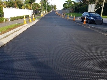 Pelindung Lereng Plastik Geogrid Mesh Soft Ground Memperkuat Kereta Api
