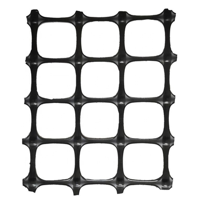 Tanggul Basal Plastik Geogrid Mesh Penguatan Lereng Tanah Polyester Geogrid