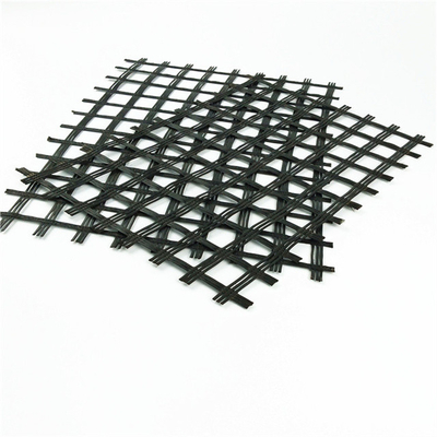 Kustom Plastik Geogrid Mesh Welded PP Biaxial Geogrid Polimer Molekul Tinggi