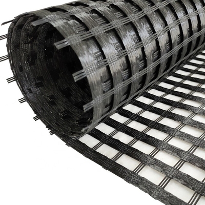 CE Self Adhesive Fiberglass Geogrid Bahan Dasar Pekerjaan Tanah yang Menguntungkan