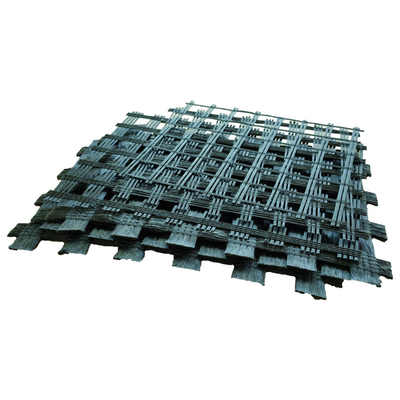 Geogrid Fiberglass Stabil Tinggi Untuk Penguatan Tanggul Geogrid Lereng 100kn