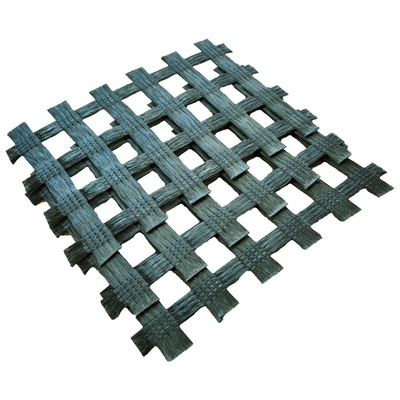 Geogrid PET yang Dapat Disesuaikan, Penguatan Aspal Rendah, Tempat Parkir Geogrid