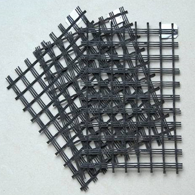 Geogrid PET yang Dapat Disesuaikan, Penguatan Aspal Rendah, Tempat Parkir Geogrid