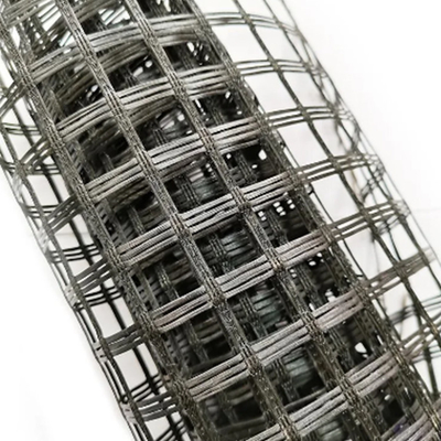 Geogrid PET yang Dapat Disesuaikan, Penguatan Aspal Rendah, Tempat Parkir Geogrid