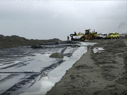 C12.6L25 Ringan Tahan UV yang Luar Biasa Tabung Dewatering Geotekstil Untuk Dewatering