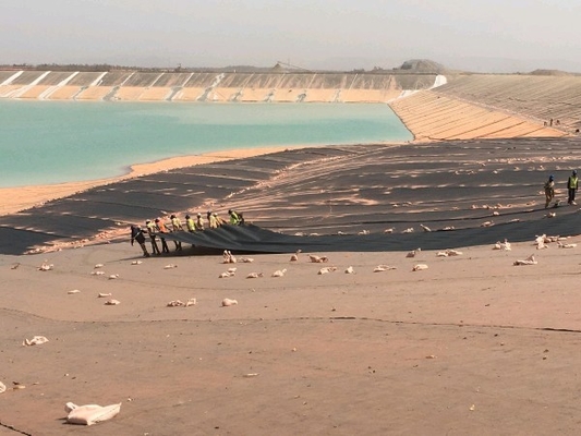 1.5mm 2mm Plastik PVC Geomembrane Film ISO9001 Fish Farm Landfill