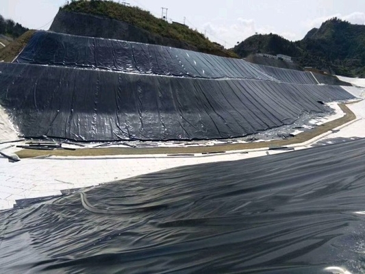 1.5mm 2mm Plastik PVC Geomembrane Film ISO9001 Fish Farm Landfill