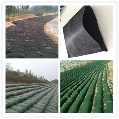 Geobag Non Woven PP Geotextile Non Beracun 200g-1400g Hijau Hitam
