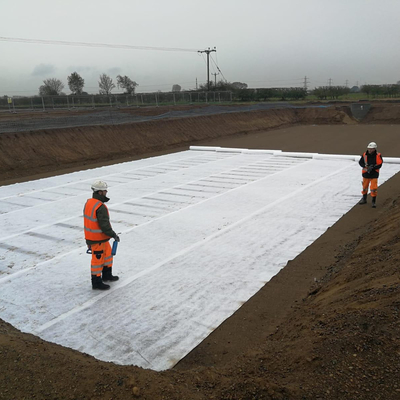 Needle Punched Pp Atau Pet Non Woven Geotextile Untuk Perlindungan Lingkungan